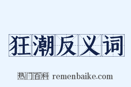 狂潮反义词是什么意思的图片